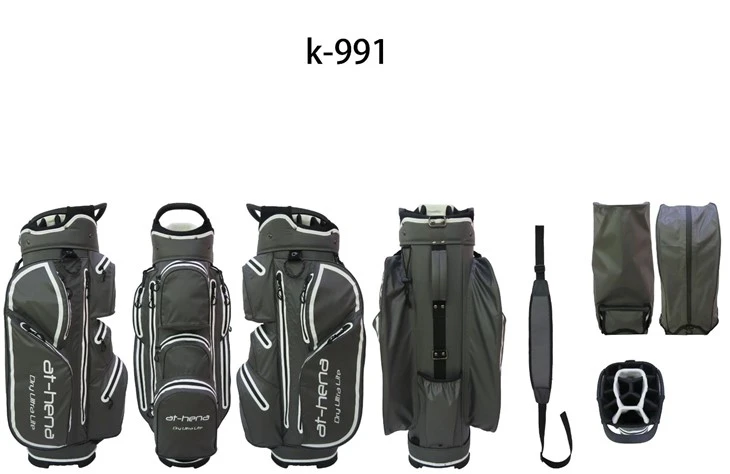Adaptive Golf Bag With 15-zone Club Management, Dedicated Putter Alcove, Seven-pocket Hexagonal Array, Cool-down Beverage Pocket,