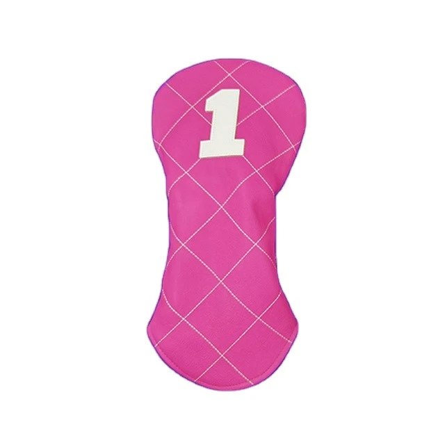 Premium Pink PU Golf Wood Headcovers