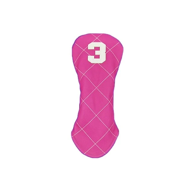 Premium Pink PU Golf Wood Headcovers
