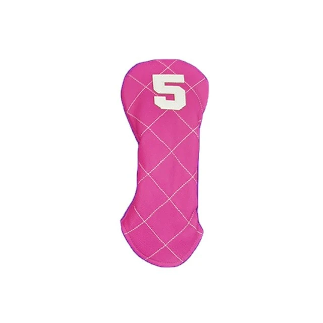 Premium Pink PU Golf Wood Headcovers