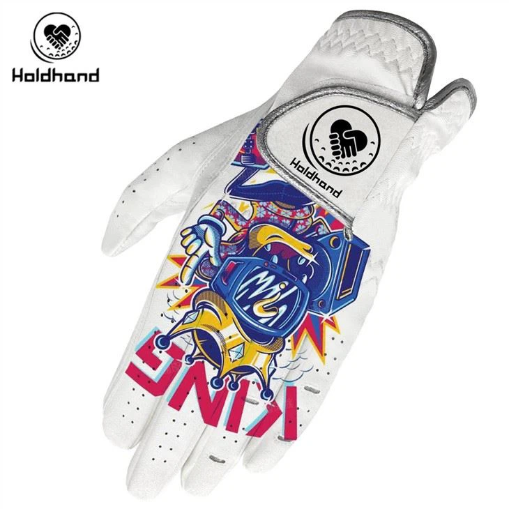 Printed Golf Gloves Suitable For Men Women With Cabretta Leather And PU Leather Can Be Customized Design And Logo