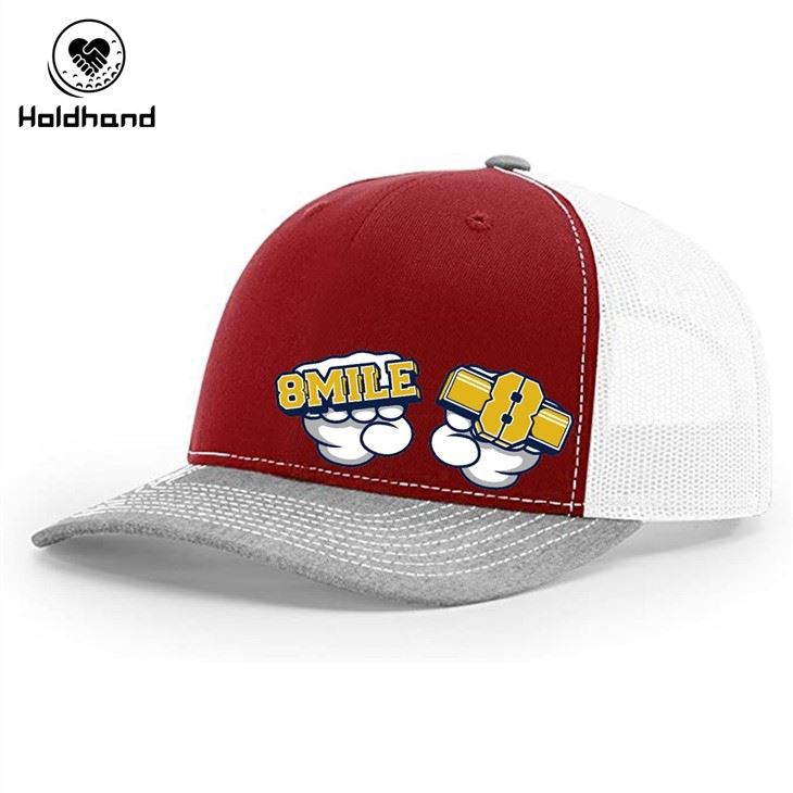 Red Truck Hat Spider Print Golf Outdoor Hat Breathable And Stylish