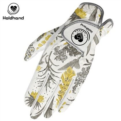 नई डिजाइन लाइक्रा पु चमड़ा गोल्फ हाफ-फिंगर दस्ताने कस्टम लोगो